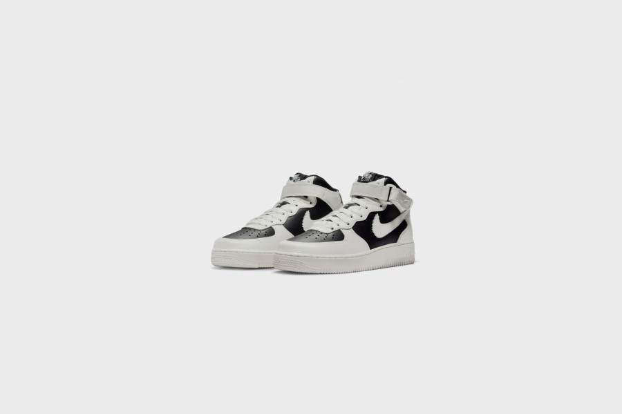 Wmns + Kids * | Wmns Nike Air Force 1 '07 Mid (Black/Sail-Coconut Milk)