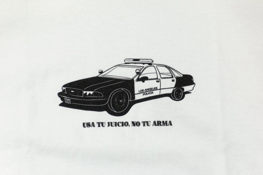 Apparel * | Bueno Los Angeles Cop Car Tee (White)