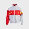 Apparel * | Nike Liverpool Fc Woven Jacket (White/Rush Red/Wolf Grey/Chrome Yellow)