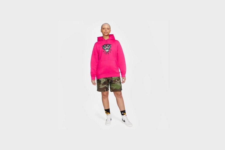 Apparel * | Nike Sb Graphic Skate Hoodie (Rush Pink/Black/White)